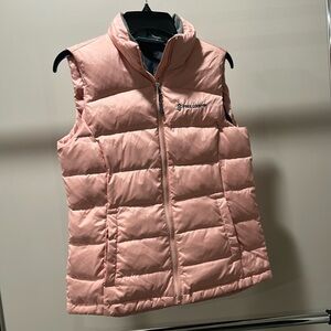 Pure Country puffy vest. Pink, size small.